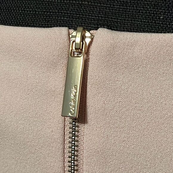 Calvin Klein Women's Pink Lined Bell Sleeve Chiffon Sheath Dress Size 4 NWOT - Picture 8 of 11